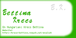 bettina krecs business card